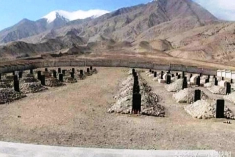 graves of chinese soldiers from galwan valley clash
